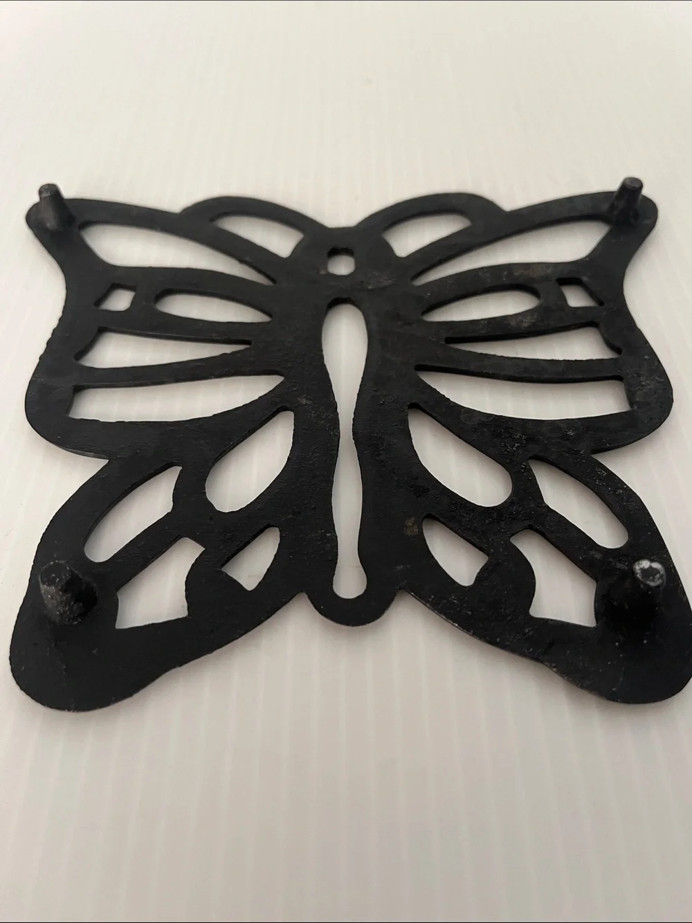 Vintage Cast Iron Butterfly Trivet/ Wall Decor